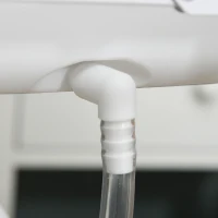 HOMCOM Baby Changing Table 2-IN-1 Diaper Bathing Station Multi-function Nursery Organizer Large Storage Racks for Newborn Infant, White(m-9)