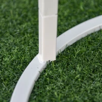 Stolik pomocniczy zestaw 2 szt. stolik kanapowy kawowy do salonu metalowy biały Outsunny(m-9)