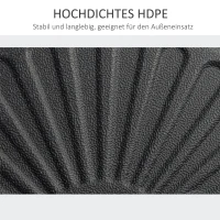 Outsunny podstawa parasola przeciwsłonecznego 22 kg podstawa parasola drążki parasola 38/48 mm stopa parasola do ogrodu na taras balkon cement kolor czarny Ø 51 x wys. 12 cm(m-6)