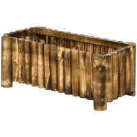 Outsunny Verhoogd bed kruidenbed plantenbak plantenhuis bloembed bloembak vurenhout(m-11)