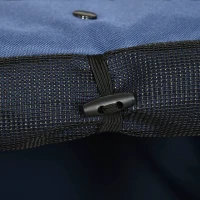 PawHut pet buggy hondenbuggy met 4 wielen hondentrolley voor middelgrote en grote honden opvouwbaar Oxford blauw + zwart 104,5 x 68,5 x 110 cm(m-9)