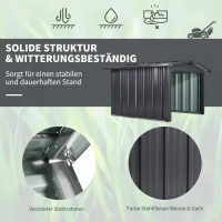 Outsunny garaż dla robota koszącego metalowe zadaszenie dla robota do koszenia trawników ochrona przed słońcem i deszczem kosiarka do trawy robot wiata kolor czarny 88 x 87 x 60 cm(m-4)