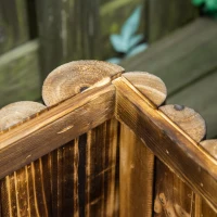 Outsunny Verhoogd bed kruidenbed plantenbak plantenhuis bloembed bloembak vurenhout(m-8)