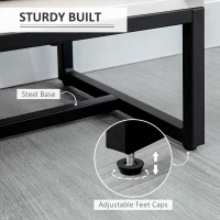 HOMCOM Cassettiera a Rombi con 3 Cassetti e un Armadietto con Ripiano Regolabile, in Acciaio e MDF, 70x35x75 cm, Bianco(m-6)