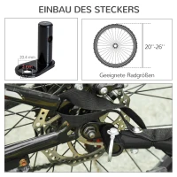 PawHut huisdier fietsaanhanger weersbescherming hondenkar oxford-stof blauw / groen(m-5)