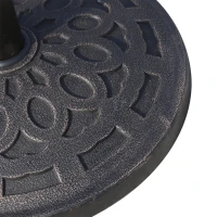 Outsunny Schermstandaard 14 kg zonneschermvoet zonneschermstandaard 38/ 48 mm hars brons(m-8)