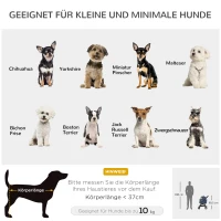 PawHut 2-in-1 hondenbuggy transporttas kattenbuggy met universele demonteerbare wielen hoes Oxford donkerblauw + zwart 76 x 51 x 101 cm(m-9)