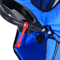 PawHut WÓZEK SPACEROWY DLA PSA KOTA TRANSPORTER niebieski(m-9)