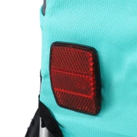 PawHut huisdier fietsaanhanger weersbescherming hondenkar oxford-stof blauw / groen(m-9)