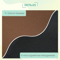 PawHut® Łóżko Dla Zwierząt Z Baldachimem Podwyższone Legowisko Dla Psa Oddychające Tafta(m-4)