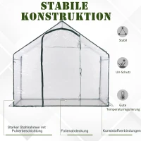 Tunnelkas kweekkas kas tomatenkas raam staal 180 x 105 x 165 cm(m-5)