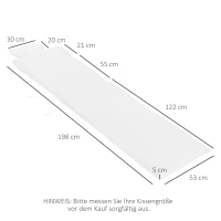 Outsunny leżak poduszka leżanka poduszka leżanka leżak ogrodowy z poduszką(m-3)