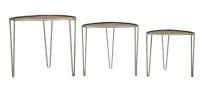 Tavolinetti Delhi Set 3 Pz cm Ø 53,5X54X47-45,5X46X41-38X38X35(m-3)