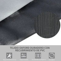 Outsunny Cama de Camping Plegable de Aluminio con Bolsa de Transporte Portátil con Acolchado Capacidad de Carga 114 kg para Interiores y Exteriores 210x86x42 cm Gris(m-6)