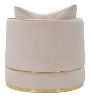 Poltrona Paris Space Crema/Gold cm Ø 84X72(m-4)