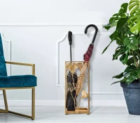 Portaombrelli Gold Leaf cm 22,5X22,5X48,5(m-5)