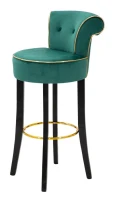 Sgabello Bar Luxy Verde cm 46X48X96(m-3)