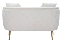 Divanetto Bucarest Crema cm 127X74X73(m-5)