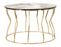 Tavolo Da Caffe' Abstract Top -B-  Top cm Ø 70X43,5(m-1)