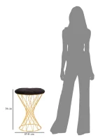 Pouf Tower Nero cm Ø 41X50(m-7)