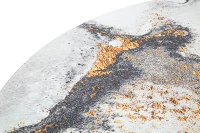 Tavolo Da Caffe' Abstract Top -B-  Top cm Ø 70X43,5(m-4)