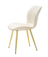 Sedia Paris Space Crema /Gold Set 2 Pz cm 46X58X77(m-3)