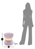 Sgabello Flower cm Rosa cm Ø 40X44(m-6)