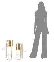 Portavasi Golvy Stand Coppia -B- cm Ø 21X52-19X42(m-6)