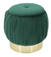 Pouf Contenitore Paris Verde cm Ø 41X41(m-1)