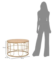 Tavolo Da Caffe' Samui cm Ø 80X50(m-6)