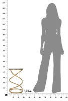 Tavolinetto Spiral Marble cm Ø 27,5X47,5(m-6)