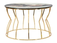 Tavolo Da Caffe' Abstract Top -A-  Top cm Ø 70X43,5(m-1)
