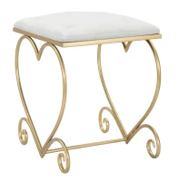 Sgabello Heart Crema cm 50X37,5X51,5(m-3)