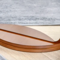 HOMCOM Full Length Mirror with Jewelry Cabinet, Hanging Cloth Bar, Coat Rack, 360° Rotate Floor Mirror for Bedroom, Living Room, Light Walnut(m-9)