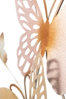 Pannello Da Muro Butterflies Oro/Rosa C cm 59,5X4X111,5(m-4)