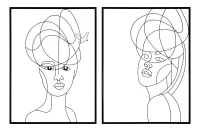 Pannello In Ferro Woman Simply Coppia cm 60X1X80(m-1)