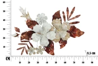 Pannello In Ferro Bouquet cm 83X8,5X55(m-6)