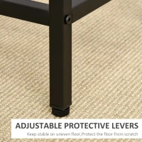 Homcom Set Masa inaltata + 4 Scaune Stil Industrial – Metal & Lemn, Ideal pentru Living/Bucatarie(m-6)