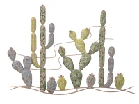 Pannello In Ferro Cactus -B- cm 90X2,5X64(m-1)