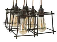 Lampadario Indust Stick 6 Luci cm 16X16X16 (Singolo)(m-3)