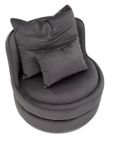 Poltrona Paris Space Grigio/Silver cm Ø 84X72(m-5)