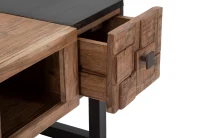 Tavolo Da Caffe' Quadrato Mumbai cm 60X60X43 (Legno Di Acacia Nilotica)(m-6)