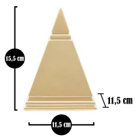 Piramide Gold cm 11,5X11,5X15,5(m-7)