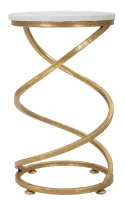 Tavolinetto Spiral Marble cm Ø 27,5X47,5(m-1)