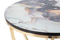 Tavolinetti Abstract Top -A- Coppia cm Ø 37X51-25X46(m-5)