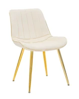 Sedia Paris Crema/Gold Set 2 Pz cm 51X59X79(m-1)