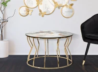 Tavolo Da Caffe' Abstract Top -B-  Top cm Ø 70X43,5(m-5)