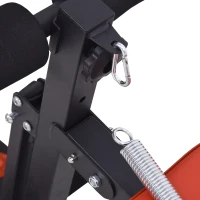 HOMCOM Multifunctional Sit Up Bench Exercise with Resistant Rope and Twist Waist Disc for Home, Office and Gym(m-10)