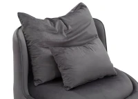 Poltrona Paris Space Grigio/Silver cm Ø 84X72(m-6)