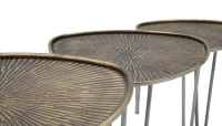 Tavolinetti Delhi Set 3 Pz cm Ø 53,5X54X47-45,5X46X41-38X38X35(m-6)